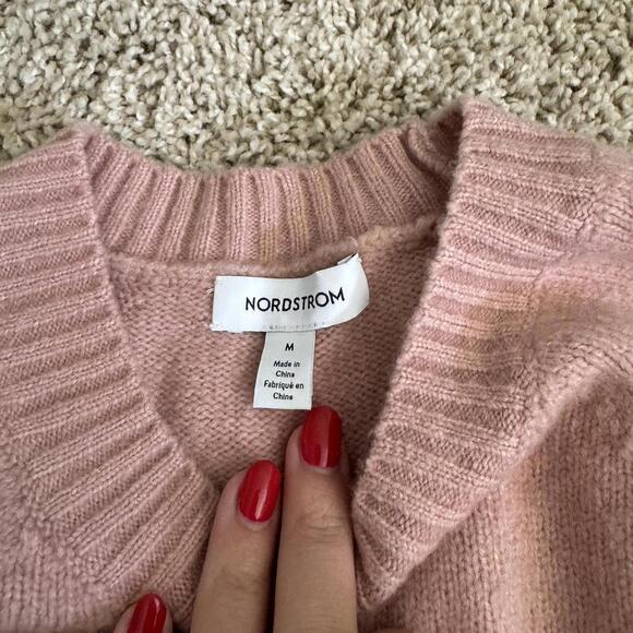 Nordstrom Light Pink Sweater Size - Picture 3 of 3